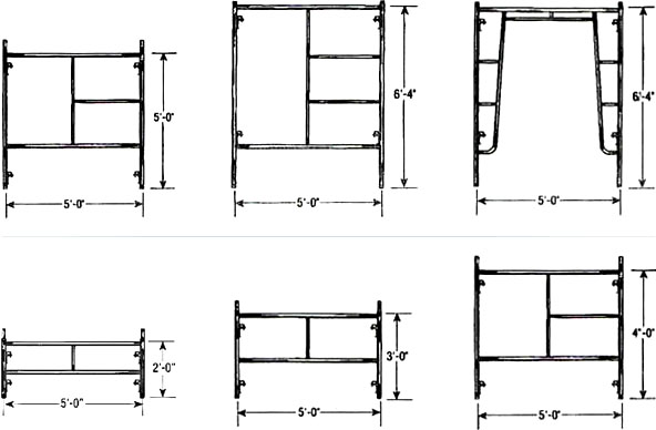 construction steel h frame scaffold set mobile foldable scaffold ladder with scaffolding