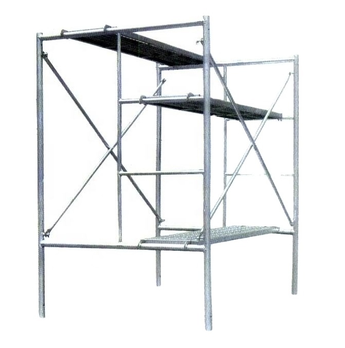 construction steel h frame scaffold set mobile foldable scaffold ladder with scaffolding