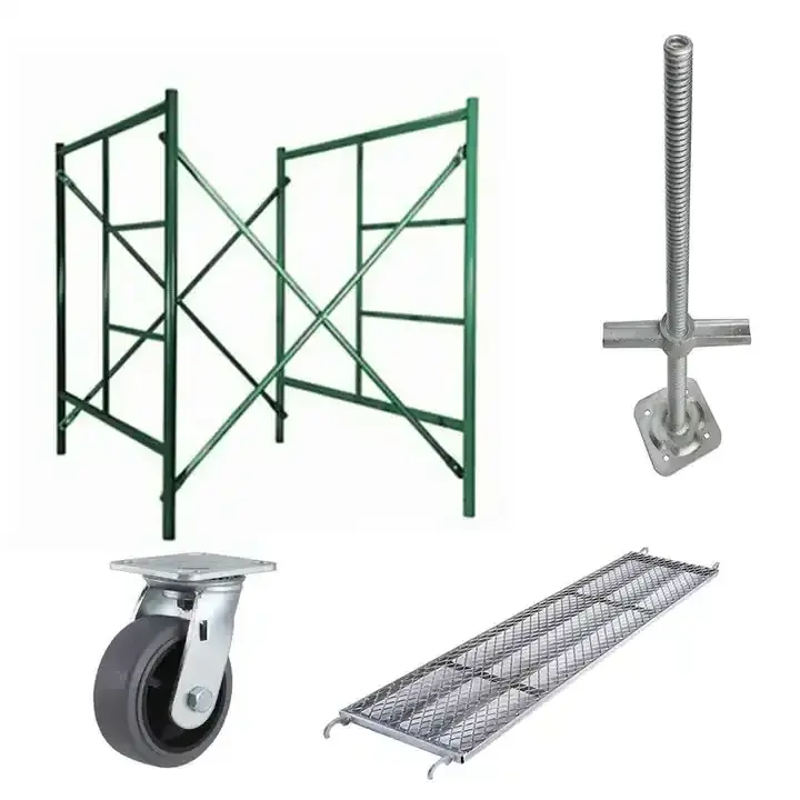 OEM Galvanized powder coated steel ladder frame scaffolding H mason door walk through frame scaffold for building construction