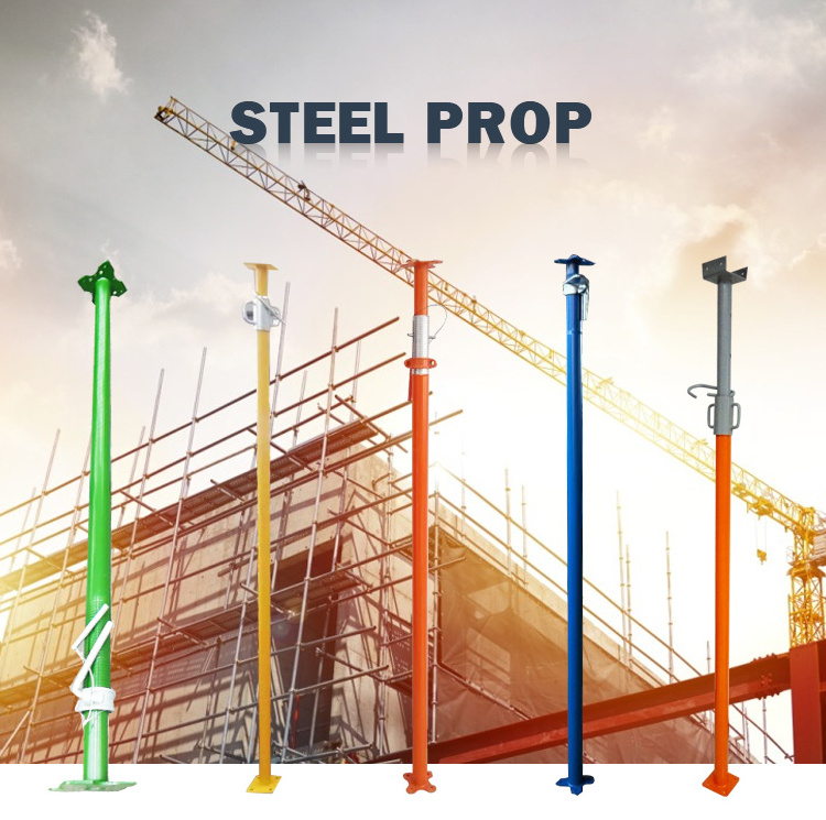 1.5-4.0mm Galvanized Steel Prop Adjustable Steel Props Price for Construction Shoring Scaffolding Steel Prop Jack Metal Formwork