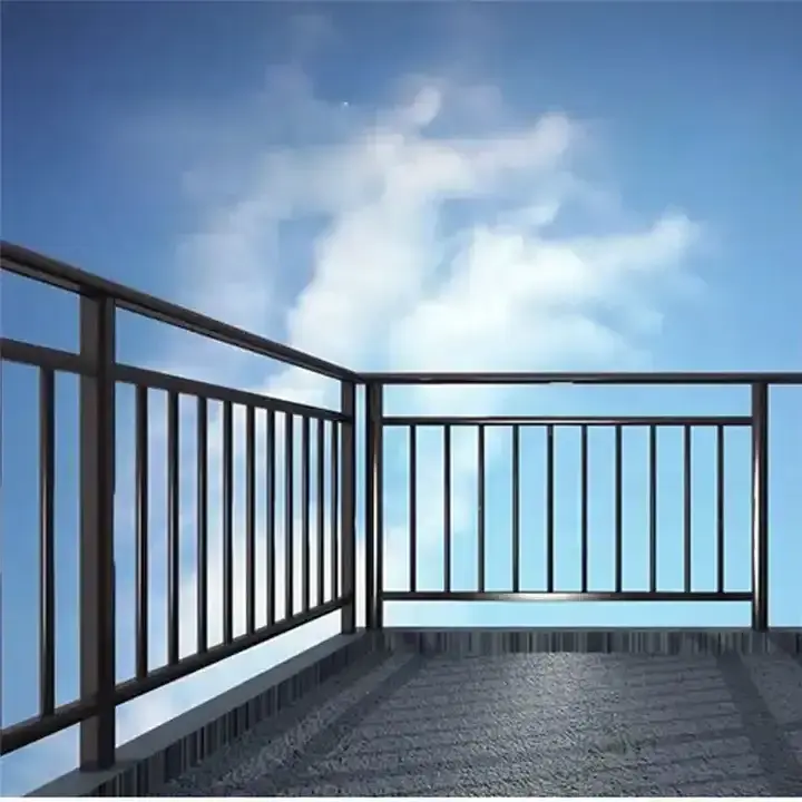 Railing Outdoor Aluminium Balcony Stair Railing Aluminium Handrail & Balustrade powder coated aluminum modern steel fence