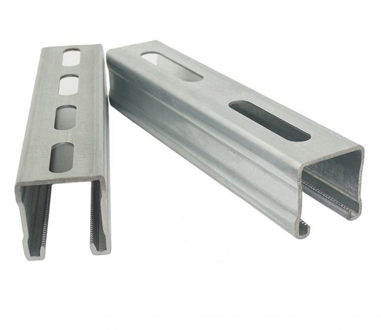 41*21mm and 41*41 mm galvanized steel channel gi strut channel slotted steel C channel