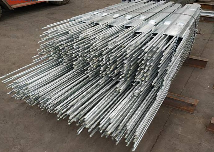 China Factory Construction Carbon Galvanized Conrete Sleeper Retaining Wall H Post weld Rebar