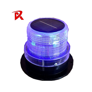 Red Blue High Brightness Magnetic Aviation Obstruction Solar Warning Lights