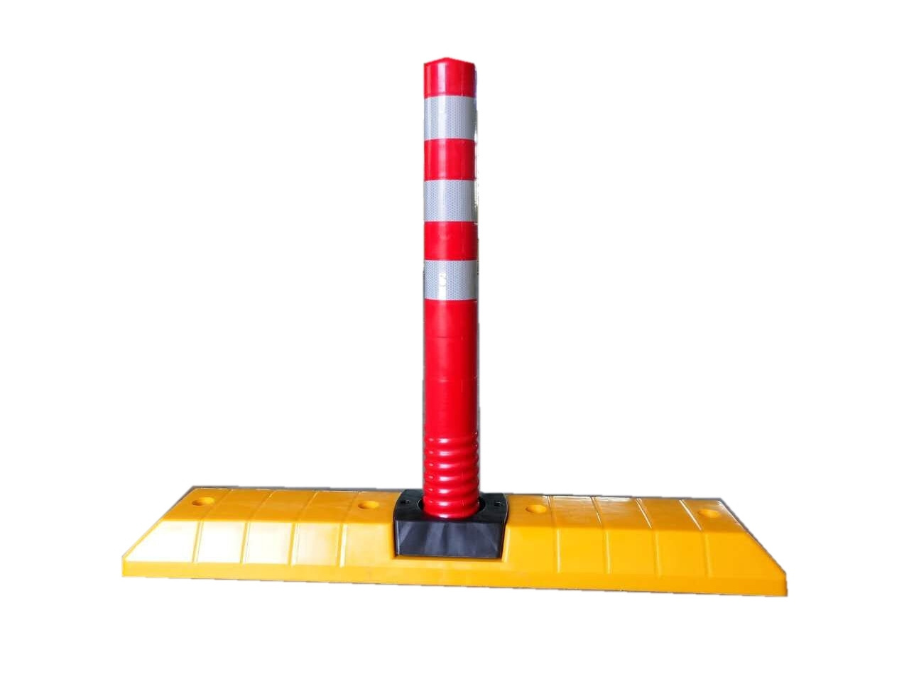 Traffic Post Roadway Driveway Rubber Traffic Delineator Marker Post Rubber Base Traffic Line Road Safety Separator Lane Dividers