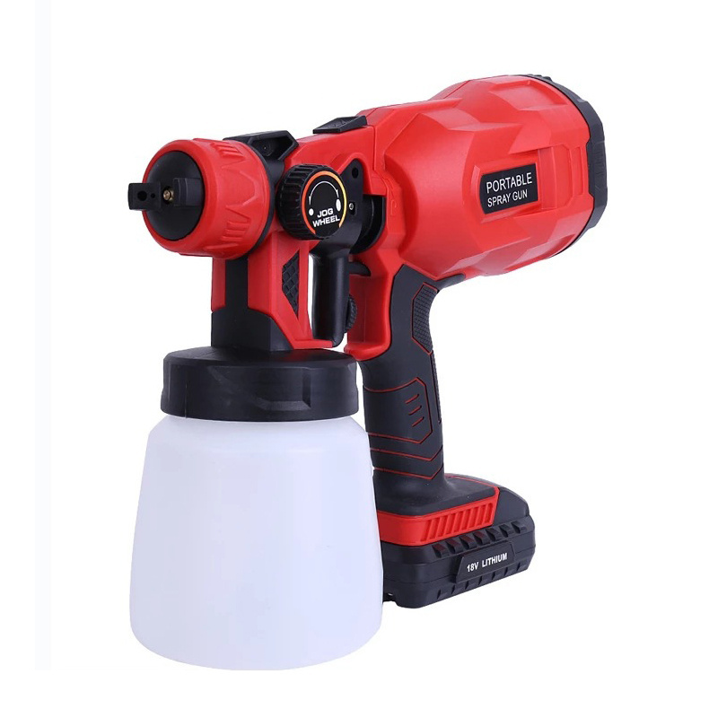 18V Rechargeable High Power Cordless Electric Spray Gun Paint Sprayer Sterilization Sprayer With Airless Adjustable Flow Control