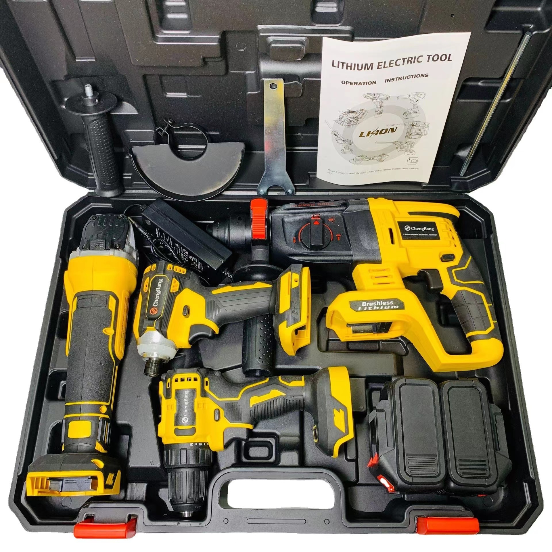 Combo Power Tools 4 Kits Tool Sets 20v Volt  Drills Saw power tools