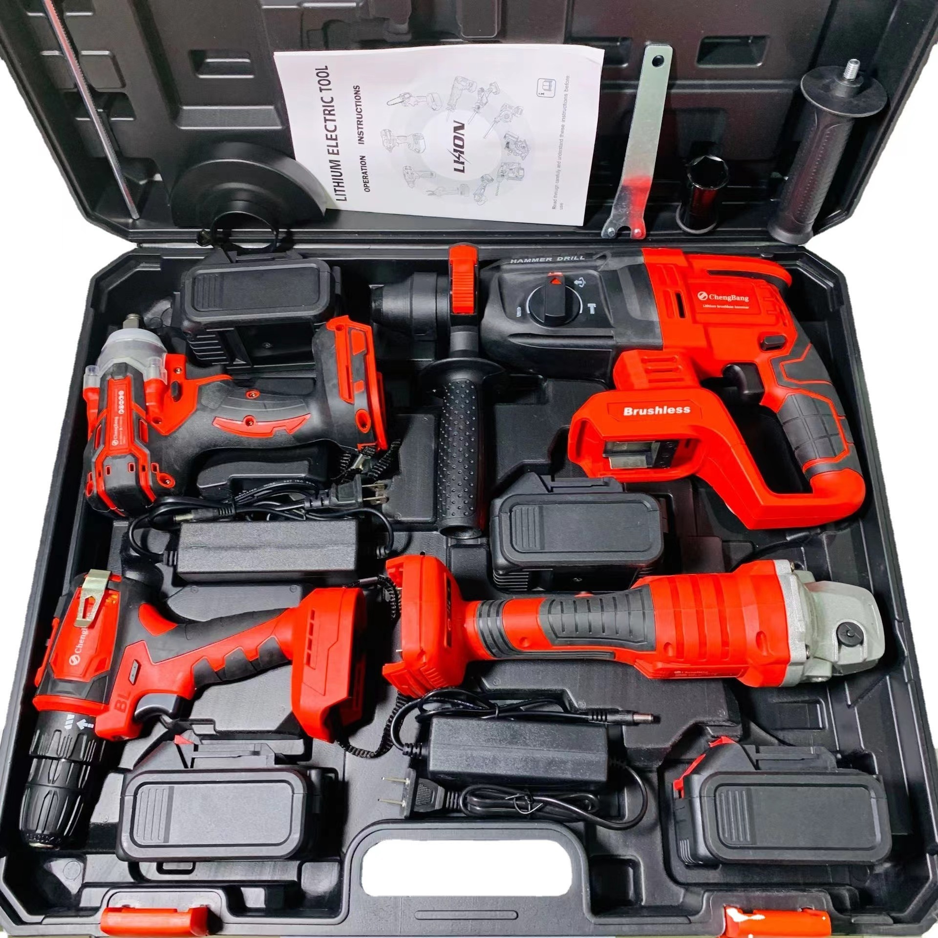 Combo Power Tools 4 Kits Tool Sets 20v Volt  Drills Saw power tools