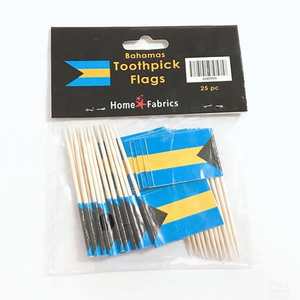 KarlNiko Custom Packing Mini Country Cocktail Picks Bahamas Flag Toothpicks ( Set of 25 )