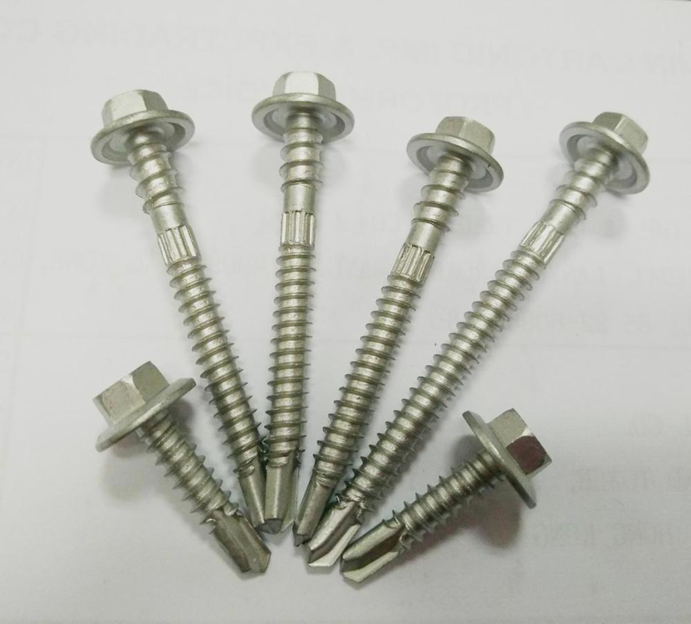 Hexagonal Flange Head Sandwich Panel Dacromet Self Drilling Screws