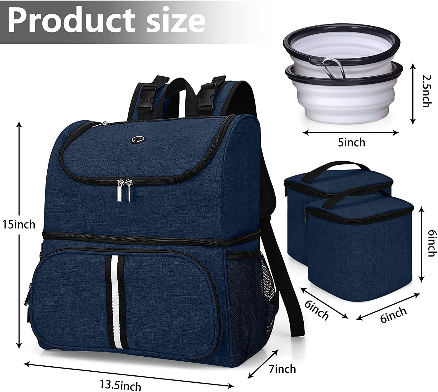 Double-Layer Portable Airline Approved Cat Pet Supplies Organizer Backpack Dog Travel Bag For Outdoor