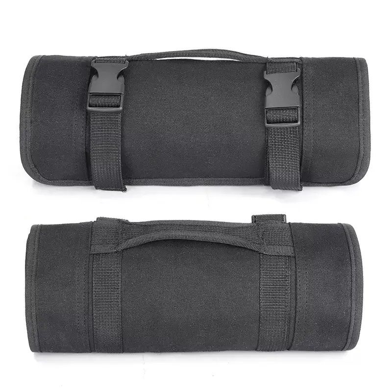 Multi Pockets Organizer Storage Roll Tool Pouch Rolling Tool Hanging Bag Foldable Rolling Tool Bag