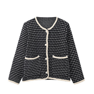 Spring new premium loose women's knitted cardigan coat with pockets