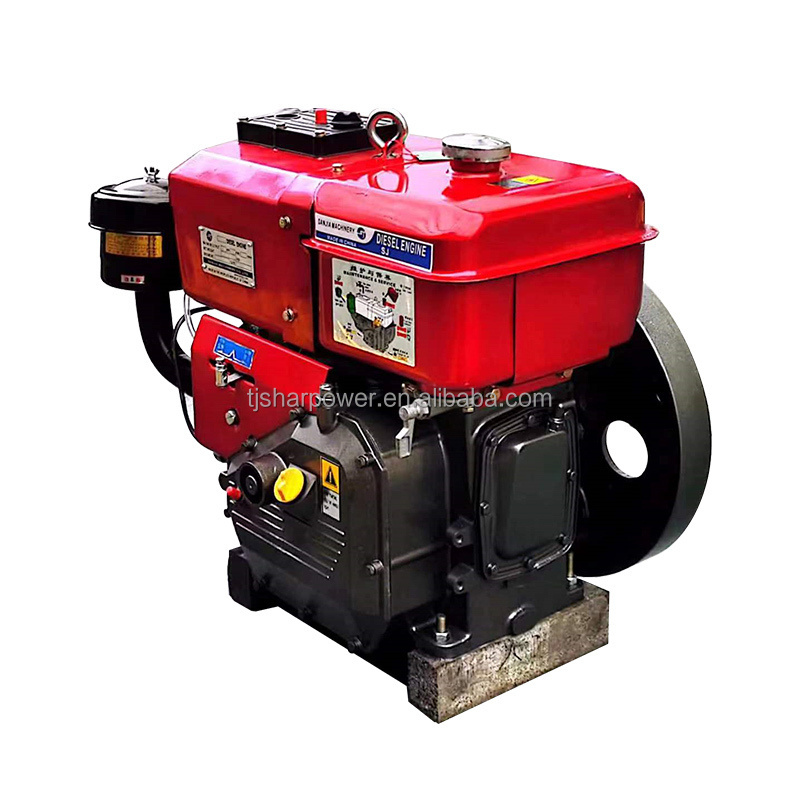 SHARPOWER 1 cylinder water-cooling 10hp R190 4 stroke small boat diesel engine