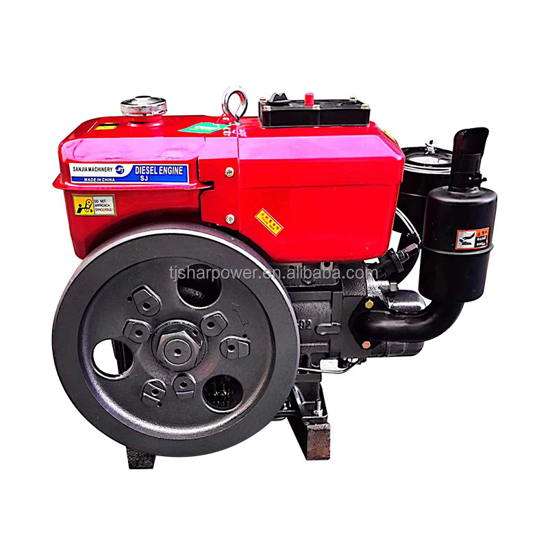 SHARPOWER 1 cylinder water-cooling 10hp R190 4 stroke small boat diesel engine