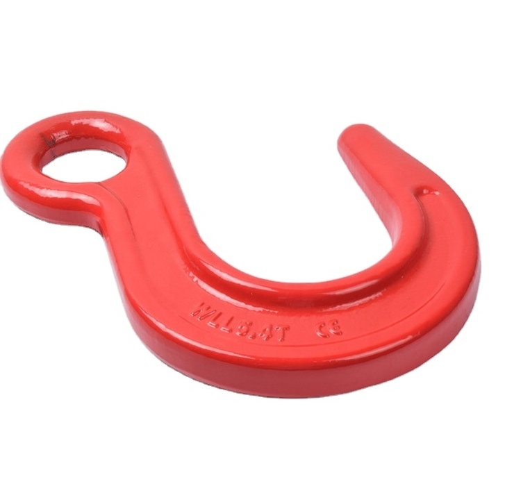 Eye hook- Container Hook Red High Temperature Forgingstell Lifting Hook with Smooth Surface for Lifting Rigging