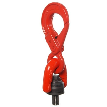 Hot Sale General Industry Grade 80 Heavy Duty Rigging Hardware Safety Latch For Crane Swivel Self-locking Hook