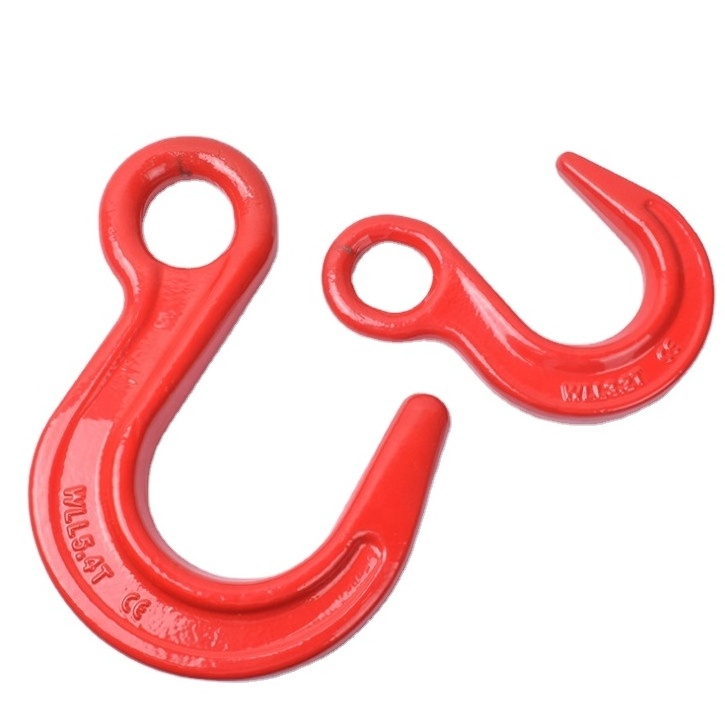 Eye hook- Container Hook Red High Temperature Forgingstell Lifting Hook with Smooth Surface for Lifting Rigging