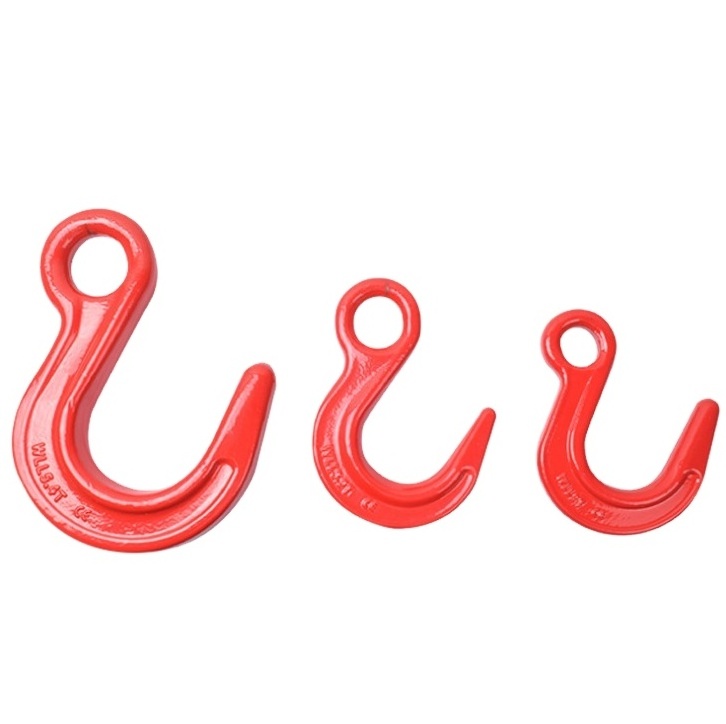 Eye hook- Container Hook Red High Temperature Forgingstell Lifting Hook with Smooth Surface for Lifting Rigging