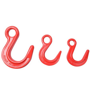 Eye hook- Container Hook Red High Temperature Forgingstell Lifting Hook with Smooth Surface for Lifting Rigging