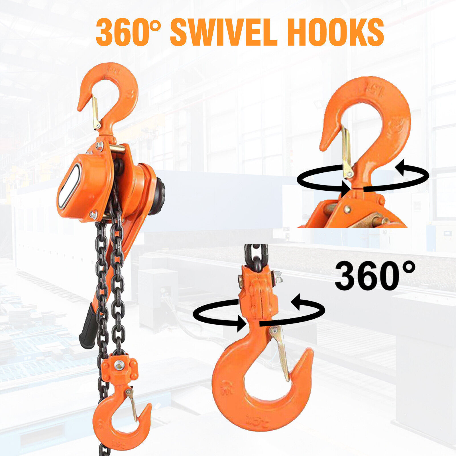 G80 Chain Safe Manual Pully Block 1t 2t 3t 5t 10t 3m 6m G80 Block Chain Hoist Hsz Type Hand Lever Chain Block