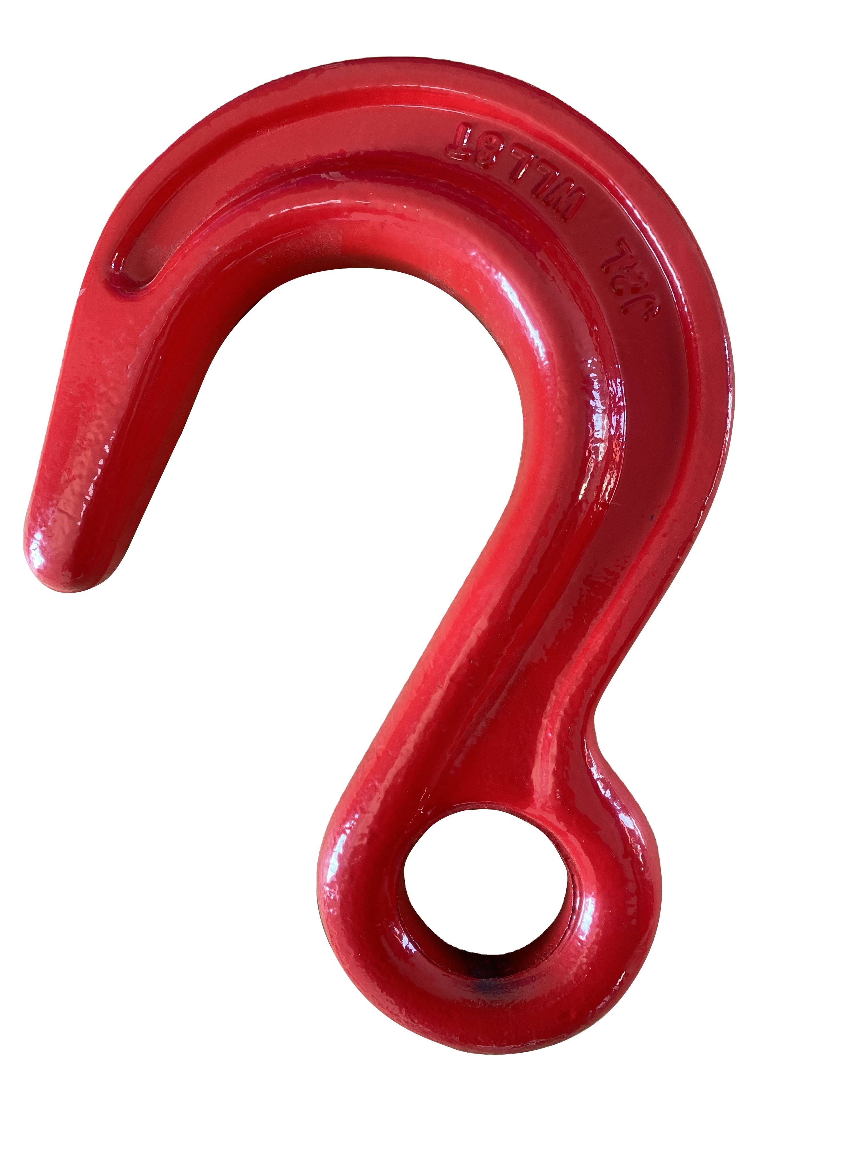 Eye hook- Container Hook Red High Temperature Forgingstell Lifting Hook with Smooth Surface for Lifting Rigging