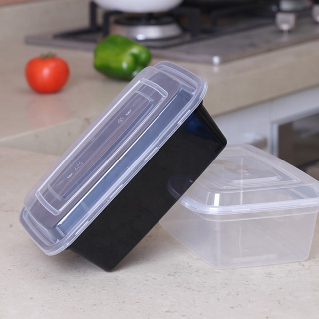 American microwave frozen disposable takeaway restaurant 1 2 3 4 compartment plastic container with lid takeaway box