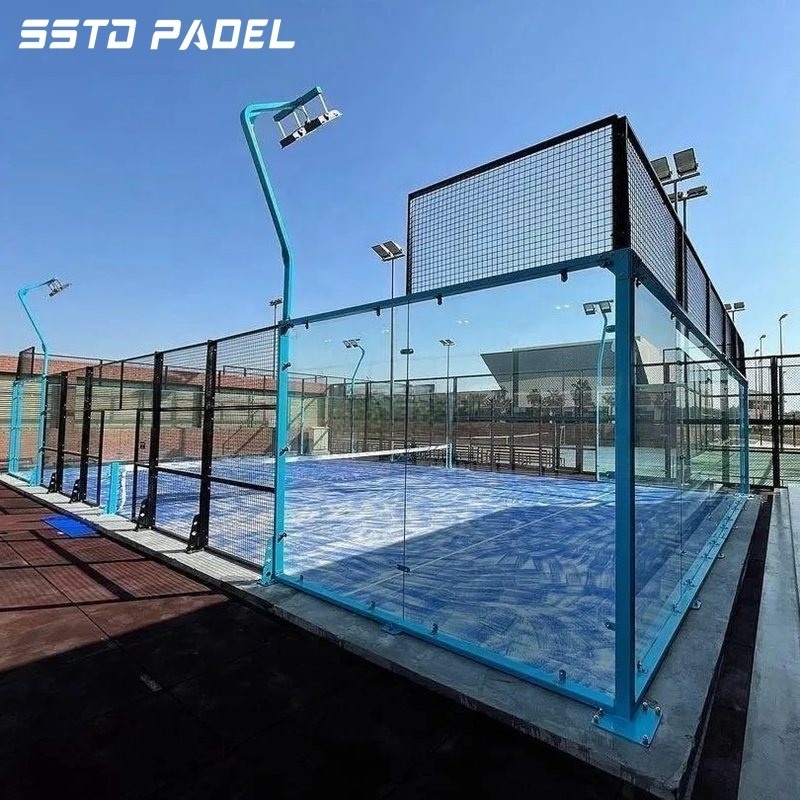 2023 Shengshi Sport Outdoor Court with Artificial Grass Paddle Tennis Court  Panoramic Sports Flooring Supplier