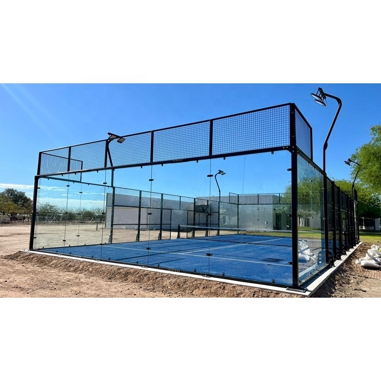 High Quality WPT Panoramic Double Cancha Padel Court Manufacturer Paddle Tennis Court Cover