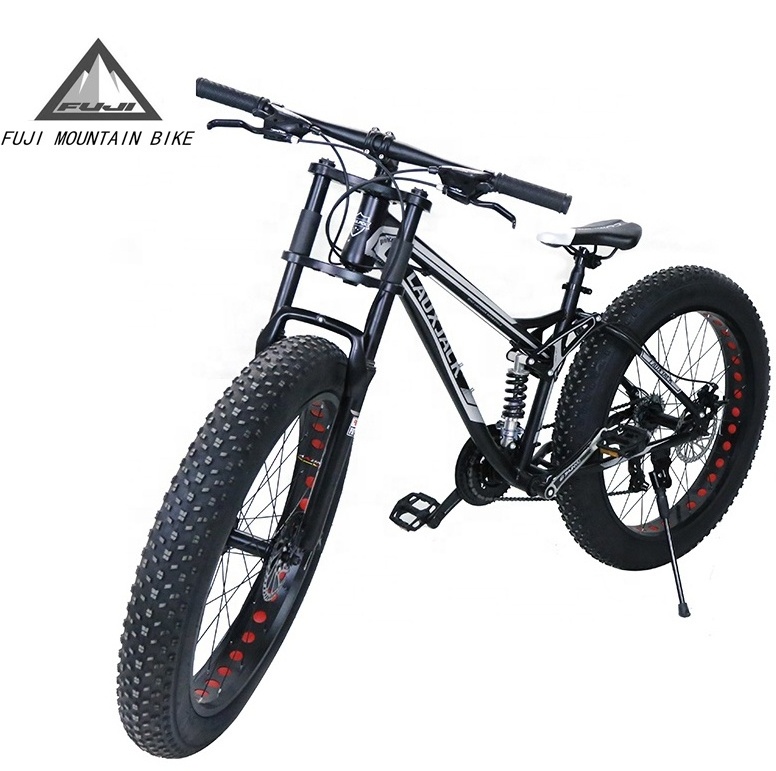 26inch 24 speed steel frame adult man big wheel full suspension MTB snow cycle bicicleta bike beach fat bike mountain bicycle