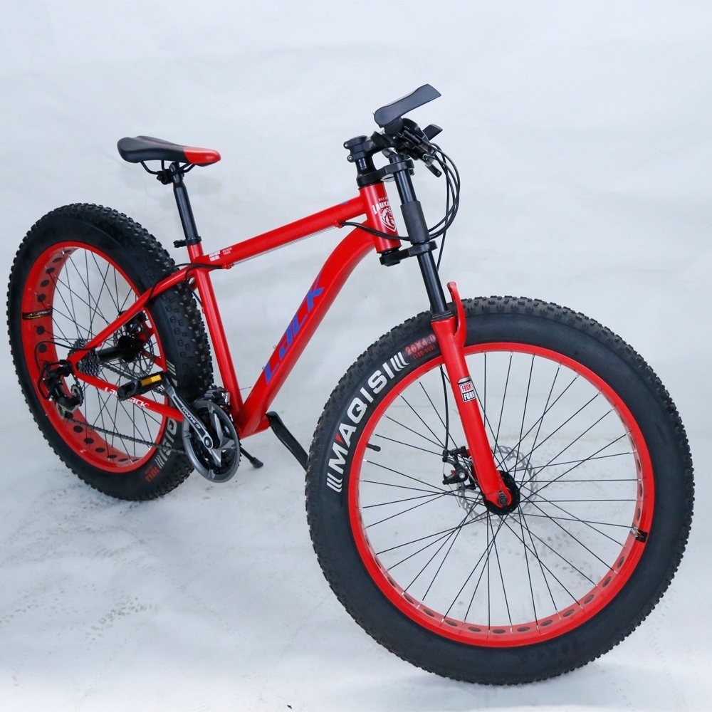 26inch 24 speed steel frame adult man big wheel full suspension MTB snow cycle bicicleta bike beach fat bike mountain bicycle