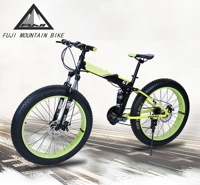 Folding Mountain bicycle 26 Inch Fat Tire Snow Bikes