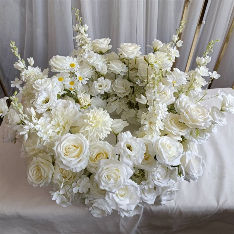 IFG floral wholesale wedding candelabra centerpiece decoration artificial flower ring arrangements