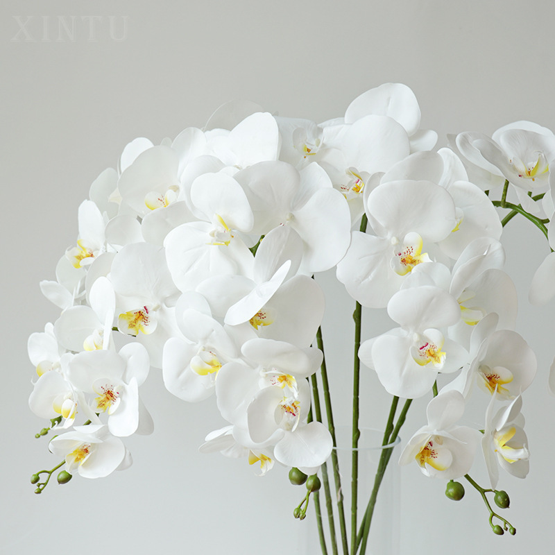 IFG white real touch orchid artificial flowers for wedding table centerpiece decoration