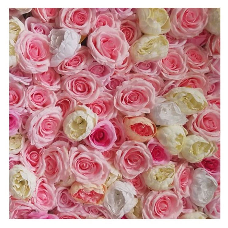 IFG  high quality pink  artificial flower wall panel