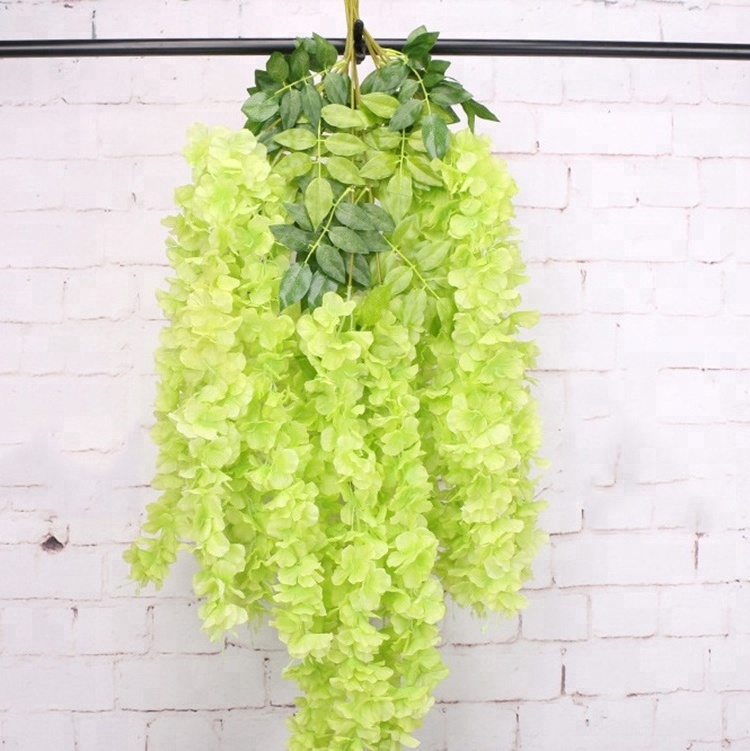 IFG Artificial Silk Flower Wisteria Vine Hanging Garland Garden Wedding Decor