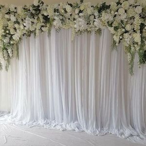 IFG 3D effect 8 feet party flower backdrop artificial rose wall decoration for birthday party