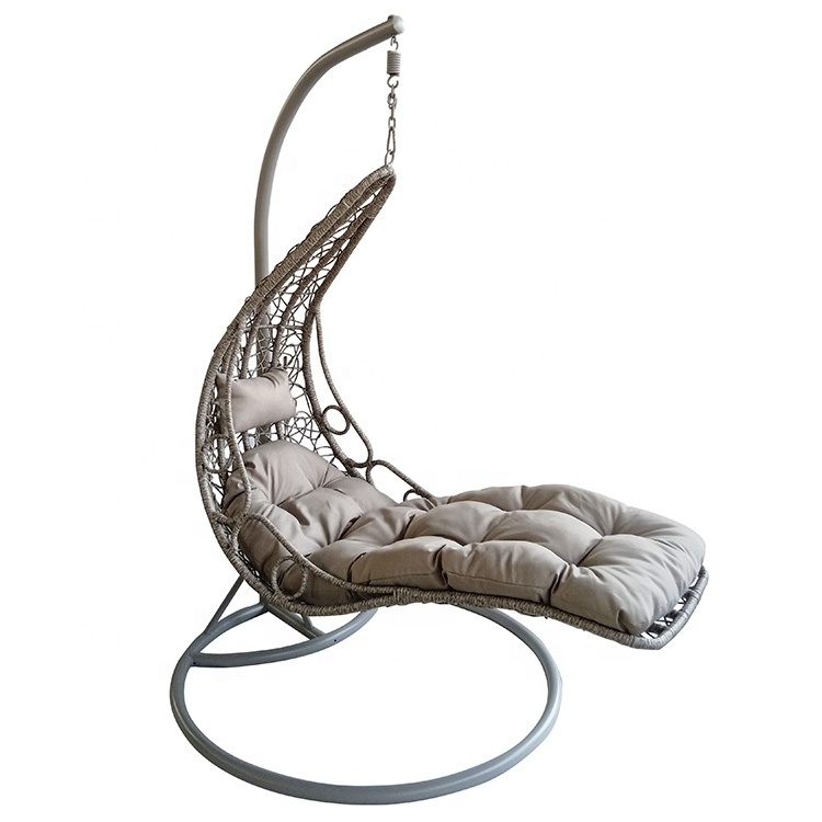 Bed room indoor swing moon swing chair for adult