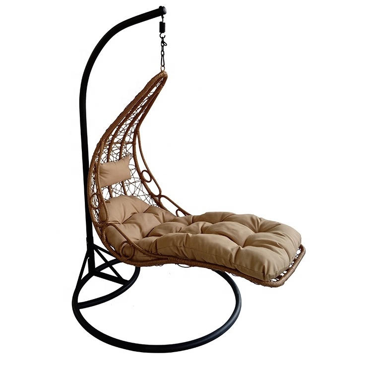 Bed room indoor swing moon swing chair for adult