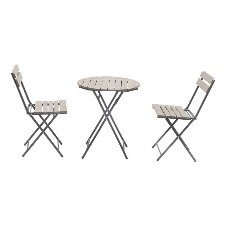 Cheap Outside Furniture Metal Patio Folding 3 Piece Garden Bistro Set Garden Furniture Set