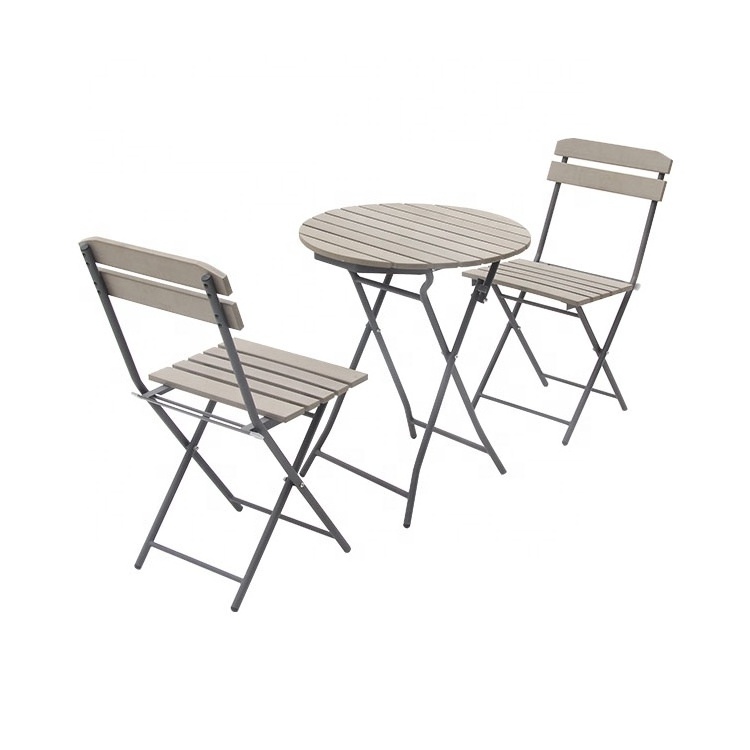 Cheap Outside Furniture Metal Patio Folding 3 Piece Garden Bistro Set Garden Furniture Set