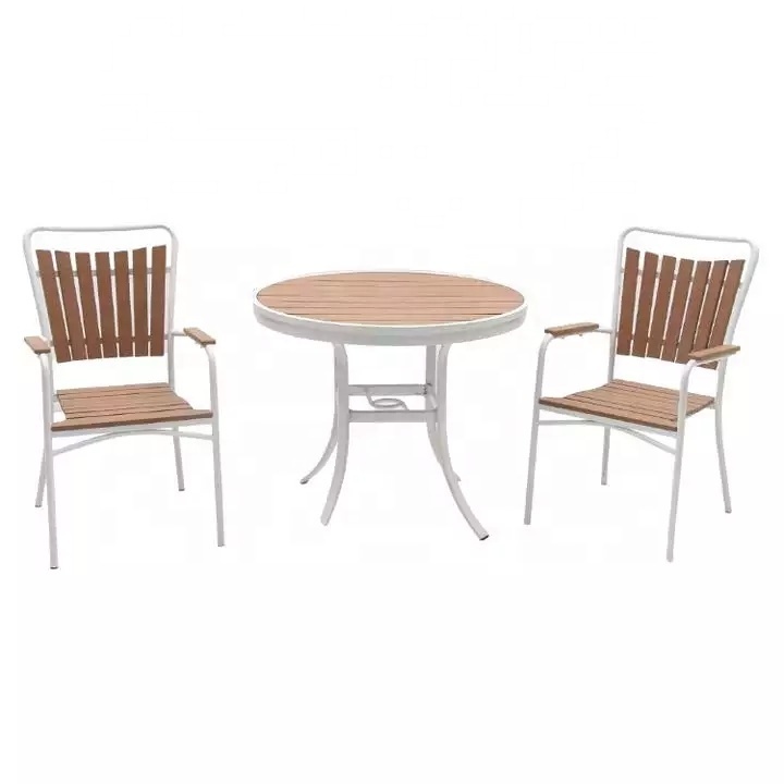 Modern Wooden Dining Chairs Round Dining Table Set