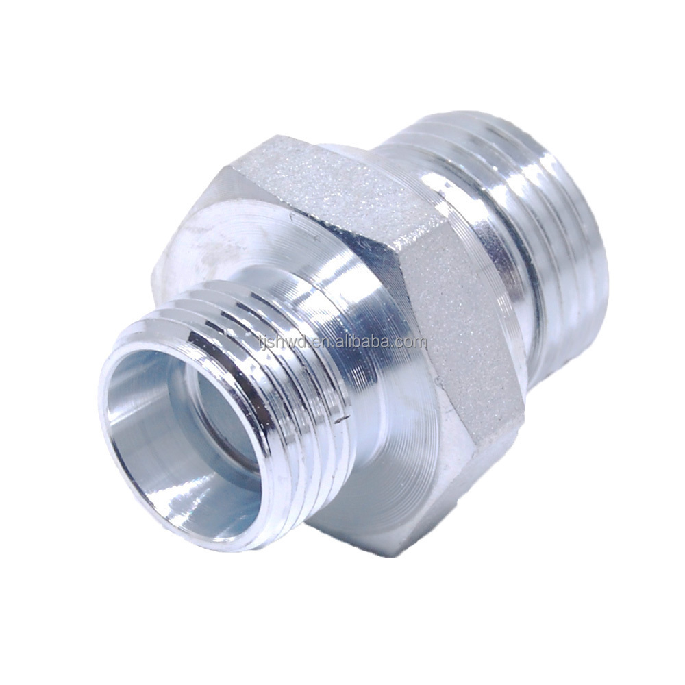 manufacturer din orfs metric bsp jic stainless steel hydraulic fitting adapter