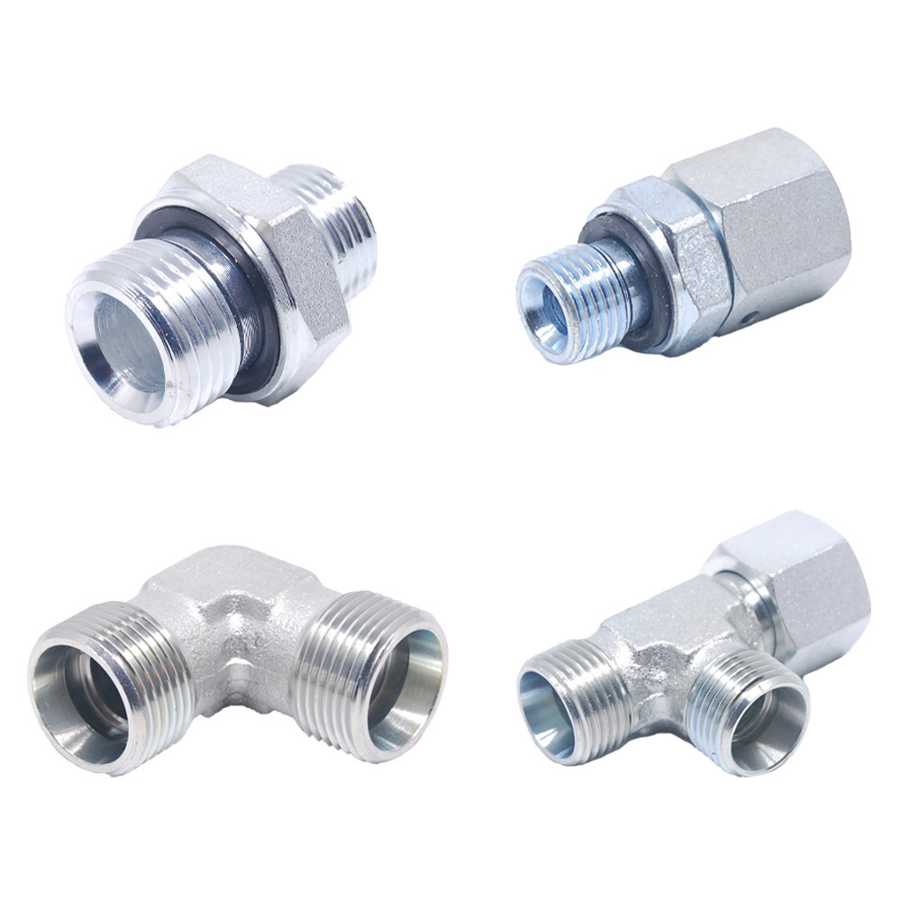 manufacturer din orfs metric bsp jic stainless steel hydraulic fitting adapter