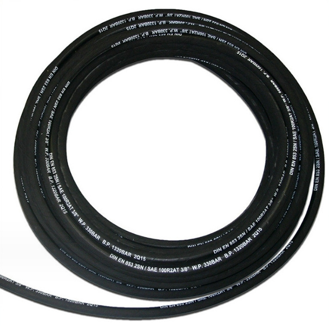 1 2 3 inch Flexible Braided reinforced Heat delivery fuel Oil hose rubber assembly Hydraulic Hose