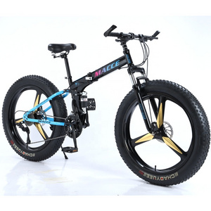 Factory Discount Macce Folding Wide Tire Bicycle Cycle Cycling Fat Tyre Bikes Beach Snow Bike Bicicleta Sepeda Gunung Fat Bike