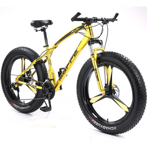 Hot Promotion Beach MACCE MTB Cycle High Steel Frame Beach Mountain Bicycle 21 Speed 26 inch Fat Wide Tire Bike Bicycle Mountain