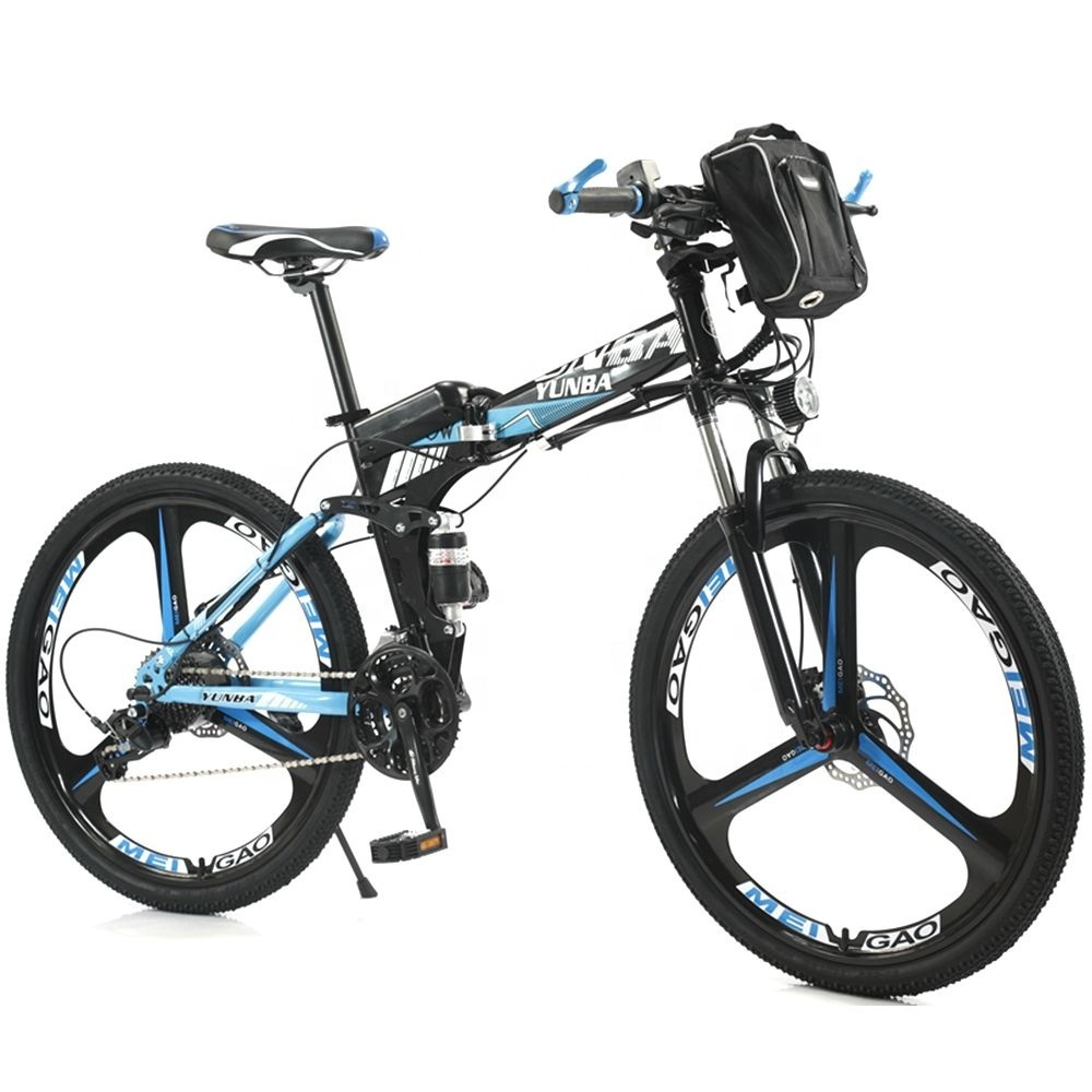 Double Suspension Electrical Cycling 1000W Bicicleta Electrica Bicycle Ebike Hidden Battery Velos Electriques Pliant  Bike Cycle