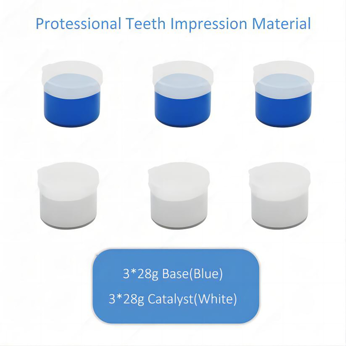 Silicone Molding Tray Dentist Dental Materi Putti Gold Grillz Mold Materials Teeth Impression Putty Kits with  Private Logo