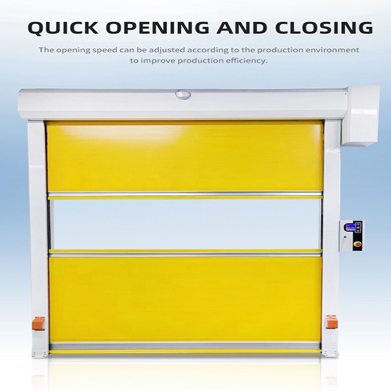 PVC High Speed Hot selling door industrial automatic Door for Factory Building Roll Up Fast Door Automatic Motor